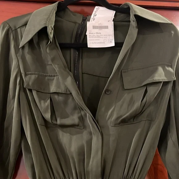 Alice & Olivia silk romper